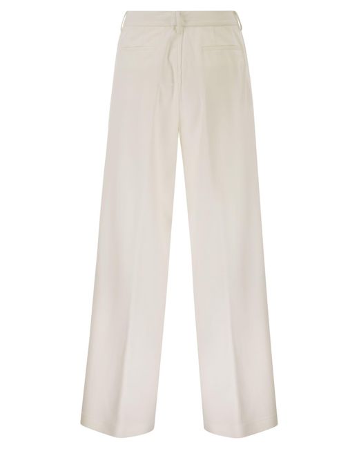 Fabiana Filippi White Milano Knit Trousers