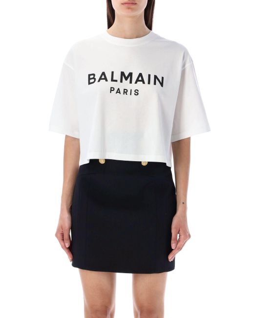 Balmain White T -Shirts und Polos weiß