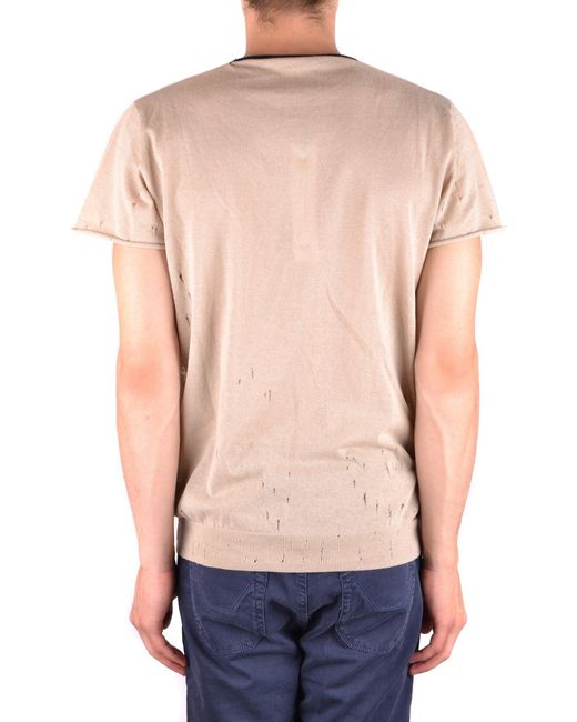 Daniele Alessandrini T-Shirt Beige in Blue für Herren
