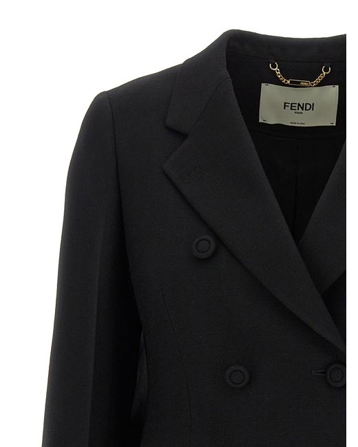 Fendi Black Double Breasted Blazer