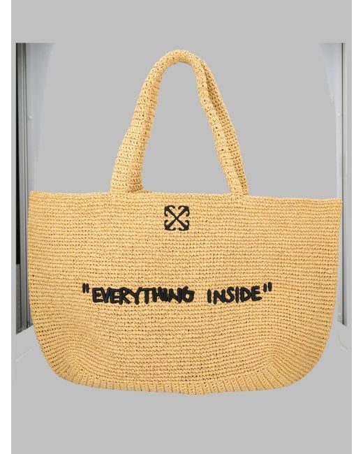 Off-White c/o Virgil Abloh Metallic Tote Bag Jitney