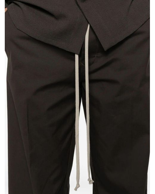 Rick Owens Black Dietrich Drawstring for men