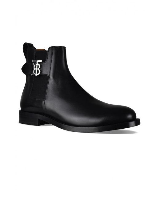 Burberry Black Chelsea Boots Luke for men