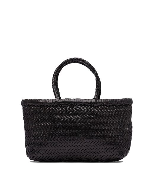 Mini Flat Gora Basket 30 X17 X8 Cm di Dragon Diffusion in Black