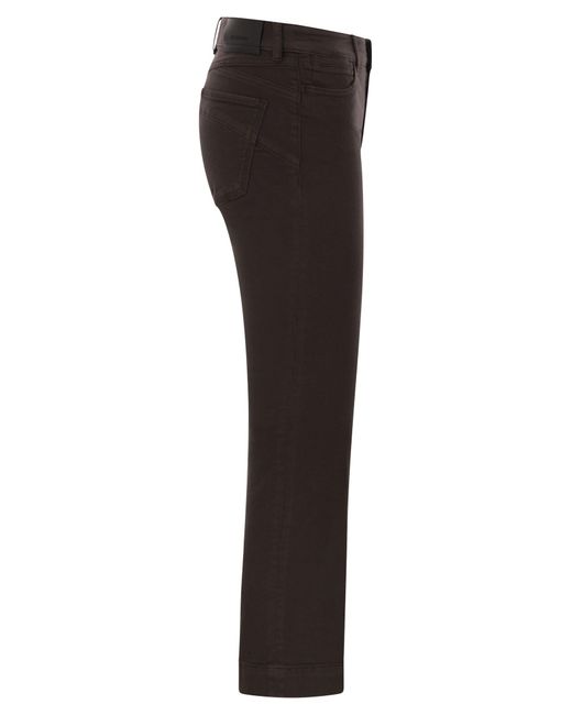 Sportmax Gray Enna Denim Pants With Mini Flare Line