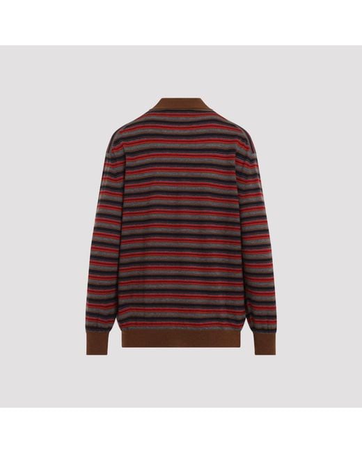Prada Red Cashmere Polo