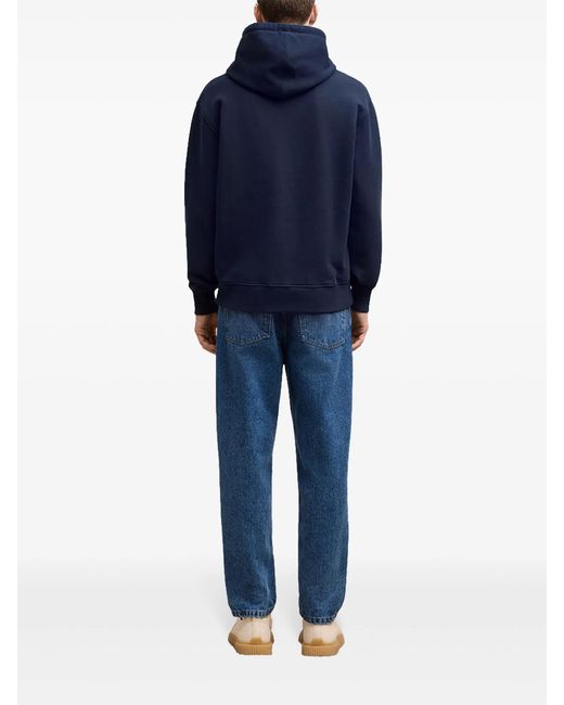 AMI Blue Ami De Cœur Cotton Hoodie