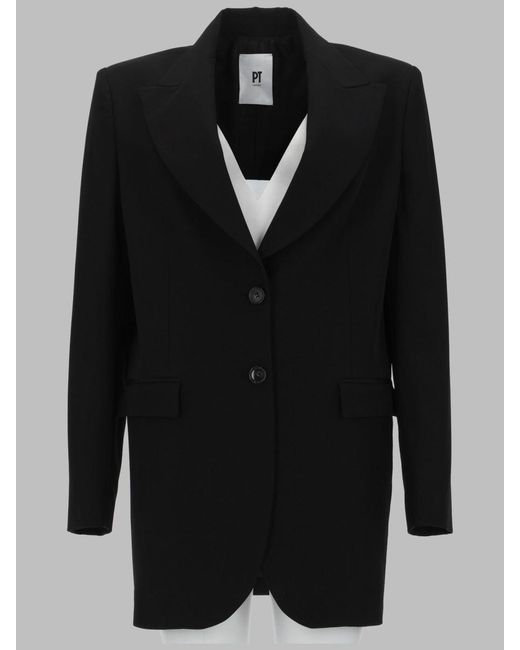 PT Torino Black Mini Jacket