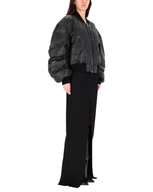 Rick Owens Black Oversized Sports Jacket
