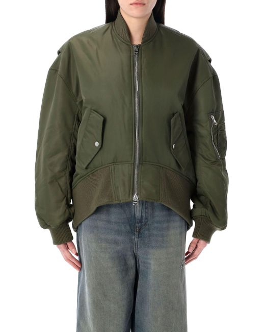 J.W. Anderson Green Oversized Cuverd Bomber