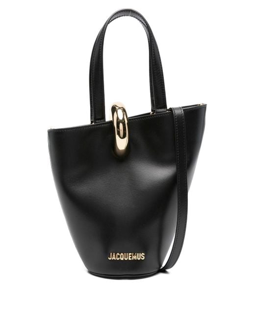Sac Seau Le Petit Bambola Jacquemus en coloris Black