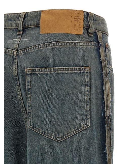 MM6 by Maison Margiela Panel Jeans in het Gray