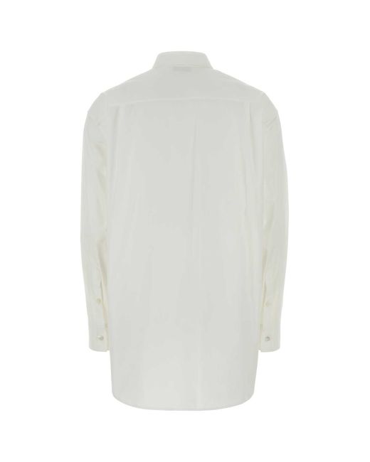 Jil Sander White Relaxed Solid Shirt