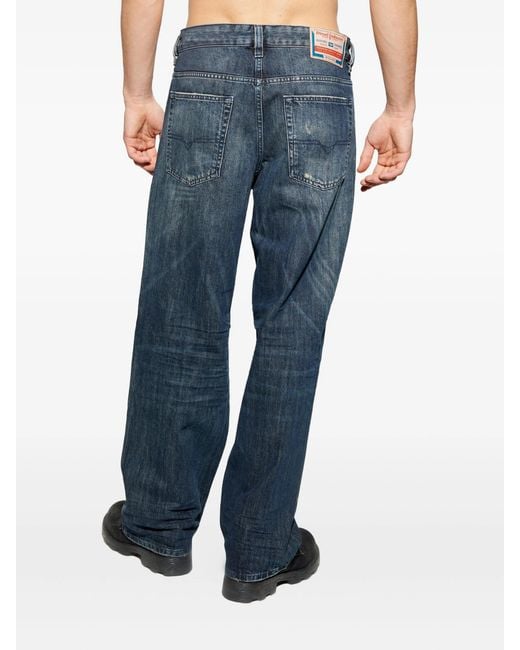 DIESEL Blue "2001 D-Macro" Wide Leg Jeans for men