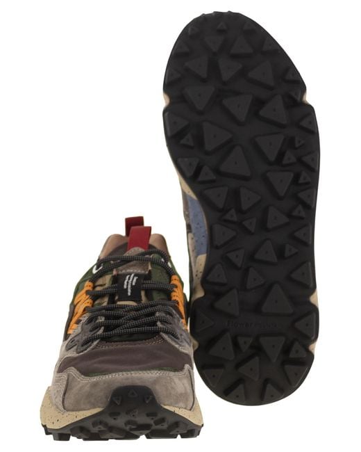 Flower Mountain Brown Yamano 3 Sneakers for men