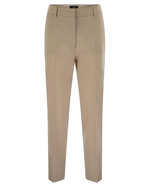 Weekend by Maxmara Weekend Max Mara Canon Wollen Sigarettenbroek in het Natural