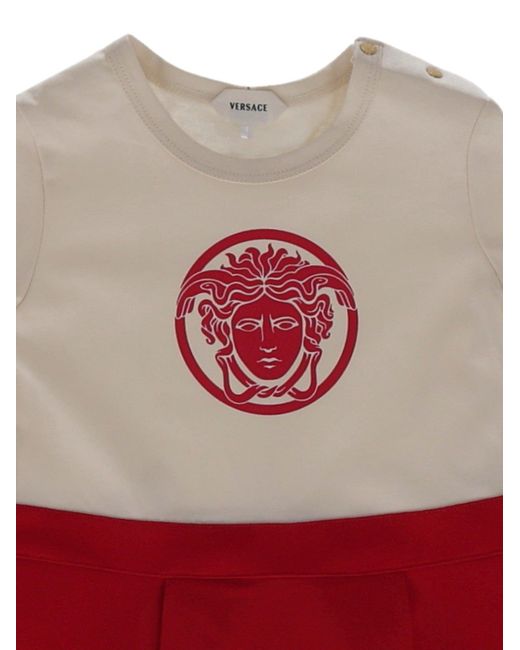 Versace Red Dress Jersey + Punto Milano + St. Medusa