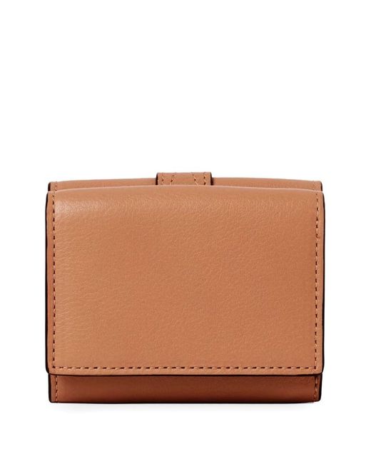 Chloé Brown Paddington Leather Wallet
