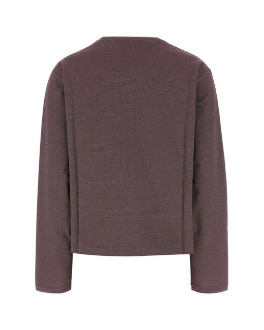 Miu Miu Brown Two-Tone Jersey T-Shirt