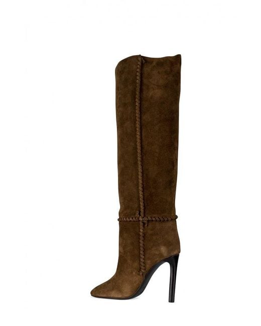 Saint Laurent Brown Mica Boots