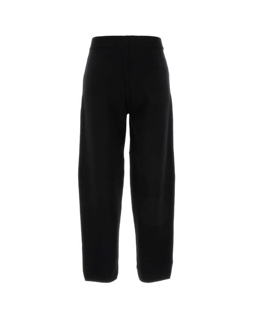 MM STUDIO Black Viscose Blend Dula Pant