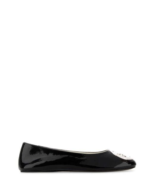 Tory Burch Black Ballrina Riva Nera