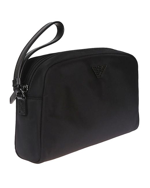 Emporio Armani Logo Nylon Beauty Fall in Black für Herren
