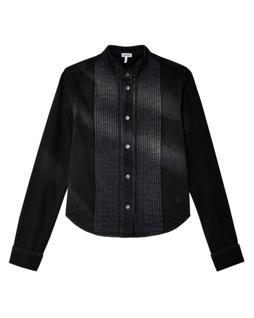 Loewe Black Pleated Denim Jeans