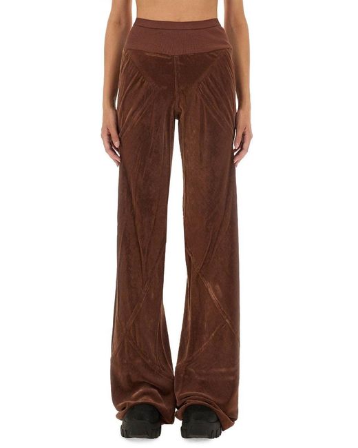 Rick Owens Brown Bias Cut Pants