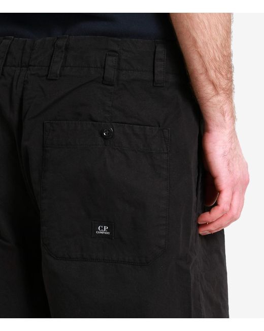 C P Company Black Shorts