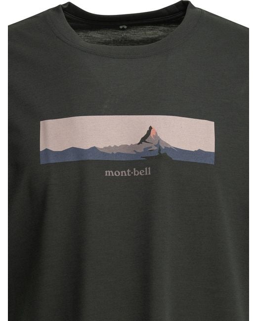 Montbell Green Polyester T-Shirt