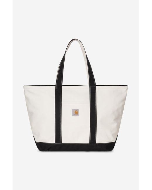 Carhartt White Canvas Beach Tote
