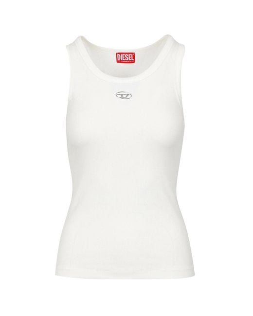 DIESEL White T Shirts And Polos
