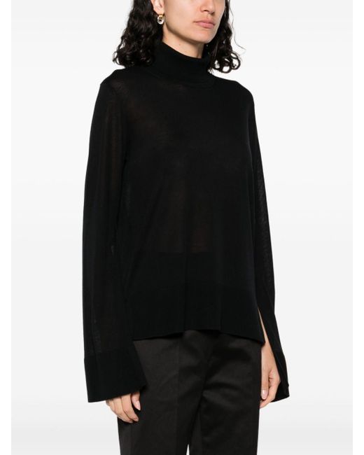 Totême  Black Turtleneck Jumper