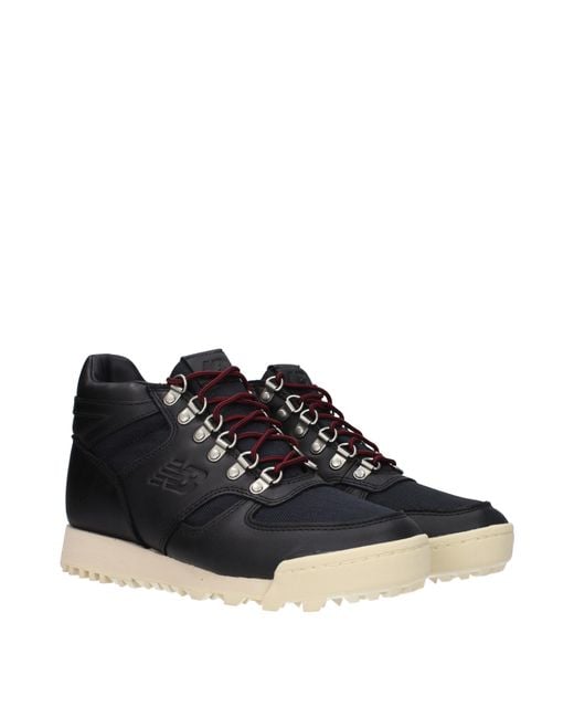New Balance Blue Stivaletti Uomo Pelle Nero for men