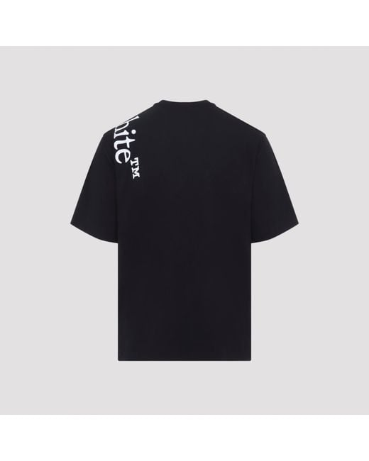 Off-White c/o Virgil Abloh Black Vertical Bookish Skate S/S Tee