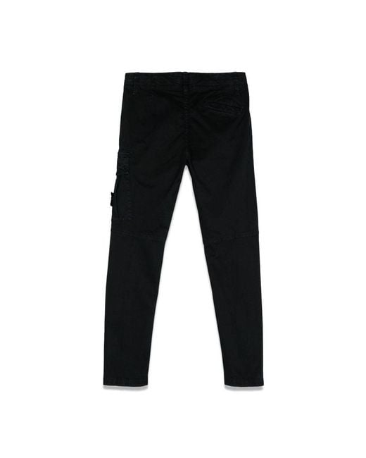 Stone Island Black Slim Pants