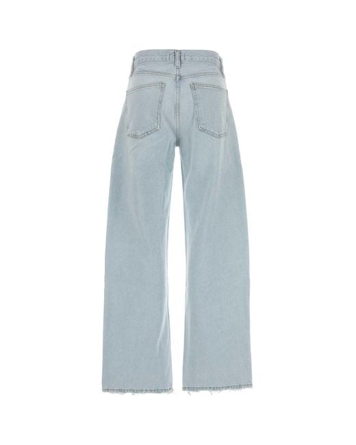 Agolde Blue Denim Arc Jeans