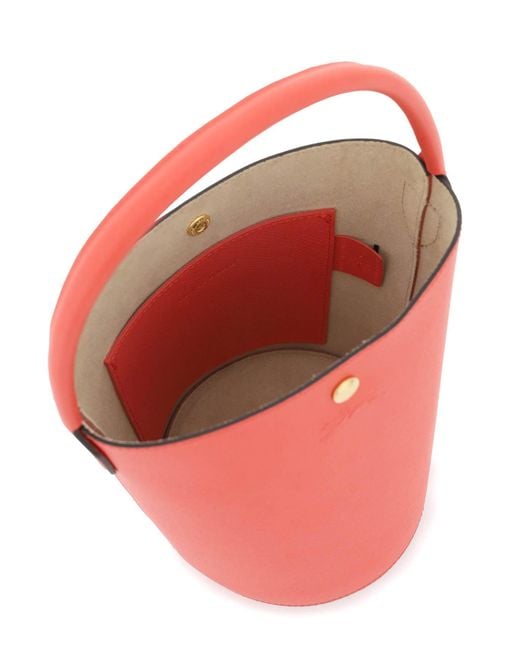 Longchamp Pink Épure S Bucket -Tasche