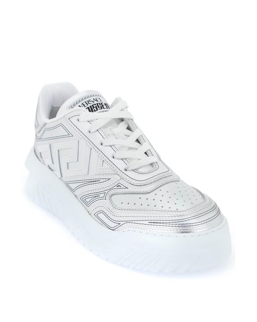 Versace Odissa Greca Sneakers in het White voor heren