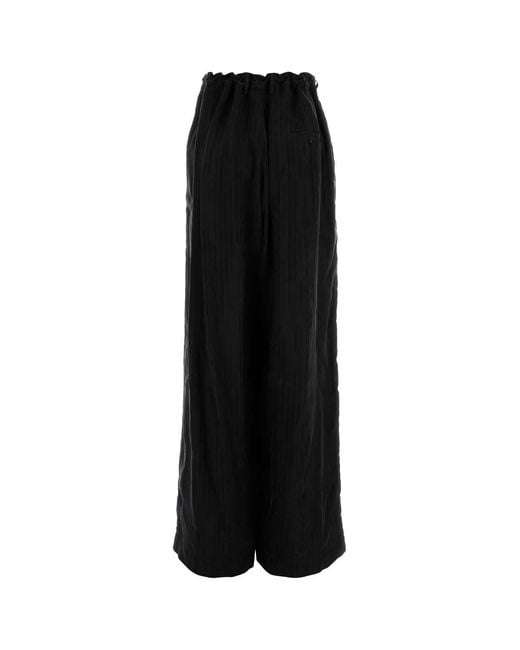 Balenciaga Black Cupro Pyjama Pant