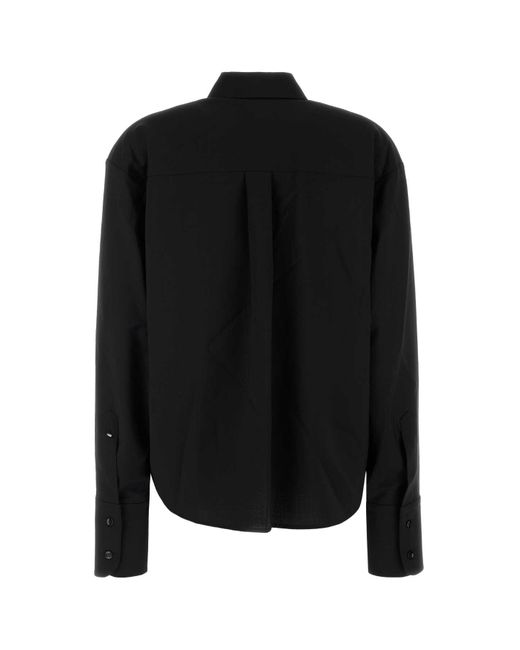 Sportmax Black Wool Mappa Shirt