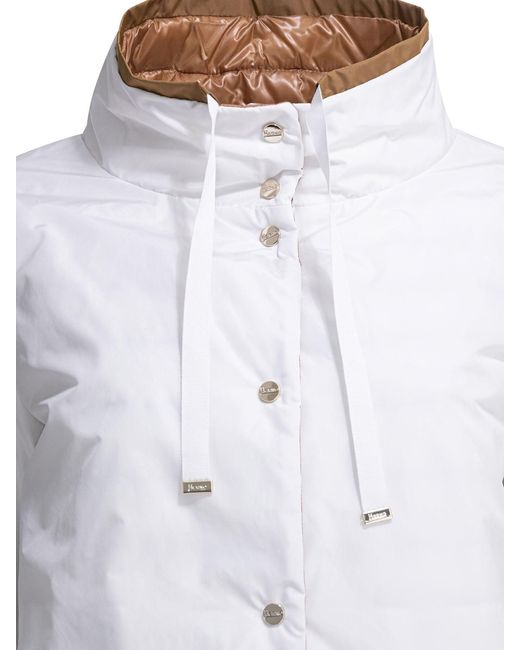 Herno Reversible Short Down Jacket Jackets And Coats White