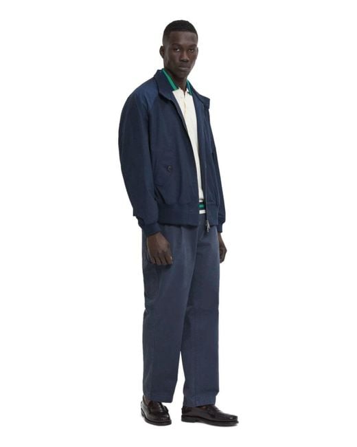 Baracuta Blue G9 Harrington Bomber Jacket for men