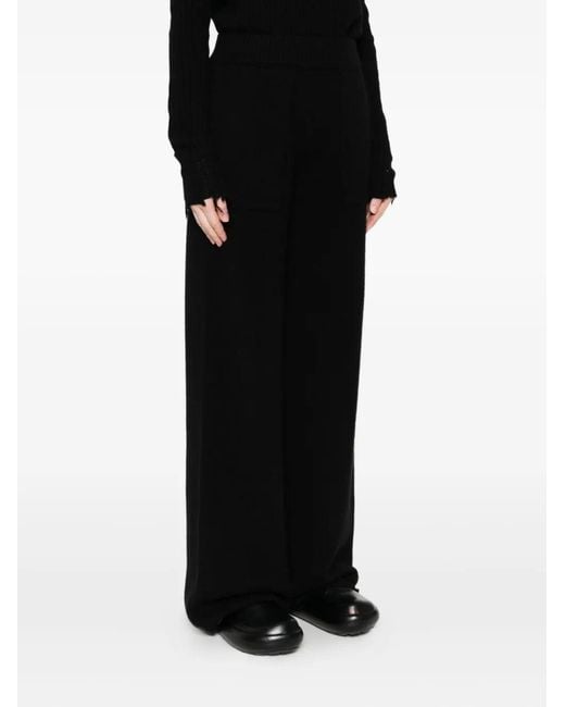 Uma Wang Kasjmier Broek in het Black