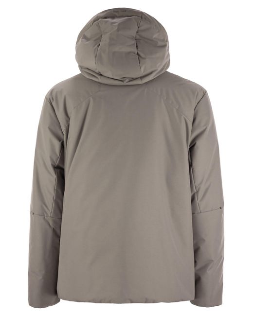 Herno Gray Laminar 2 Layers Down Jacket With Hood for men