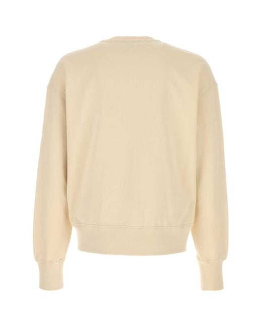 McQueen Natural Cream Cotton Sweatshirt for men