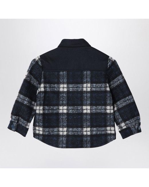 KENZO Blue Chequered Shirt for men