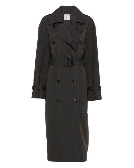 Top-coat à mélange de pré-coton du Toteme Totême  en coloris Black