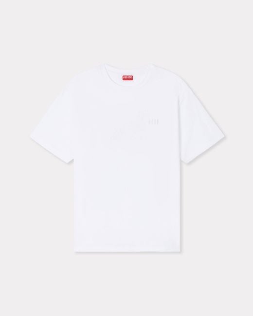 KENZO White Gots Boke Flower 2.0 Embroider for men